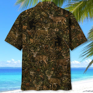 Hunt Deer Camo Hawaiian Shirt