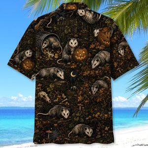 Virginia Opossum Halloween Hawaiian Shirt