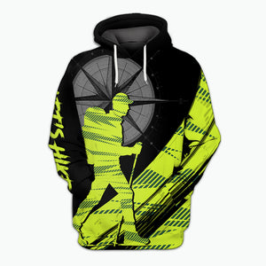 Hiking Find Your Own Path Yellow Neon All Over Print Shirt