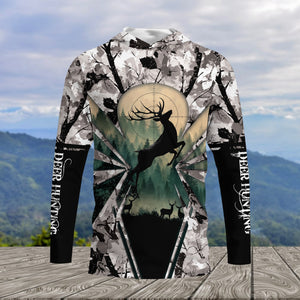 Deer Hunting Peaceful Forest All Over Print Shirt
