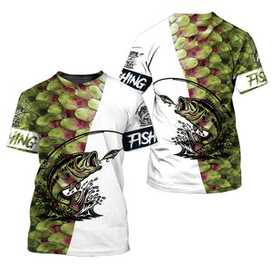 Bass Fishing Team Jerseys Green All Over Print Shirt