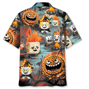 Burnt Marshmallow Halloween Hawaiian Shirt