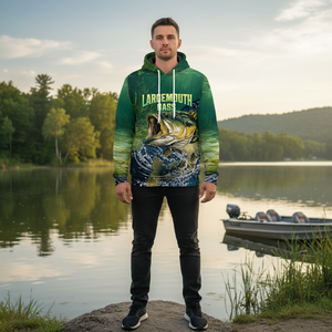 Largemouth Bass Vintage All Over Print Shirt