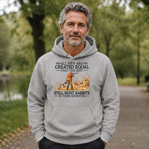 All Men Are Created Equal Rabbits Hunting 70s Vintage - 5-HS2D-Ash