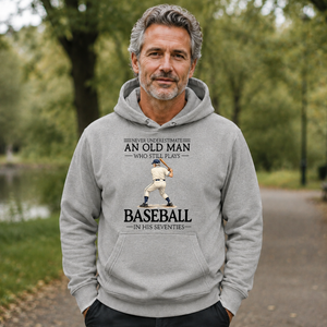 An Old Man Who Still Plays Baseball In His Seventies - 5-HS2D-Ash