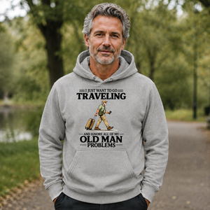 I Just Want To Go Traveling Vintage - 5-HS2D-Ash