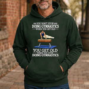 Old Man Don't Stop Gymnastics - 5-HS2D-ForestGreen
