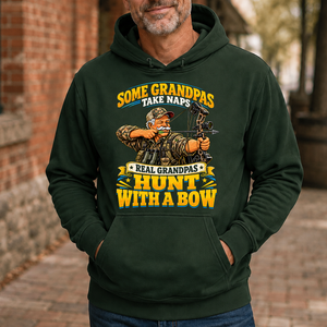 Real Grandpas Hunt With A Bow - 5-HS2D-ForestGreen