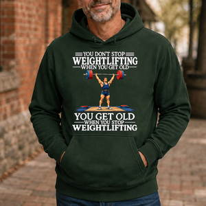 Old Man Don't Stop Weightlifting - 5-HS2D-ForestGreen