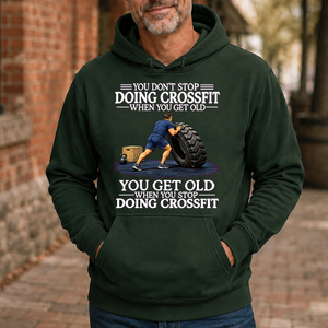 Old Man Don't Stop CrossFit - 5-HS2D-ForestGreen