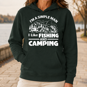I Like Fishing And Camping - 5-HS2D-ForestGreen