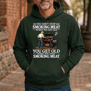 Old Man Don't Stop Smoking Meat - 5-HS2D-ForestGreen