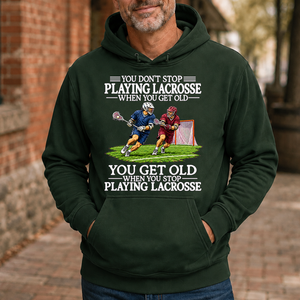 Old Man Don't Stop Lacrosse - 5-HS2D-ForestGreen