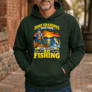 Real Grandpas Go Fishing - 5-HS2D-ForestGreen