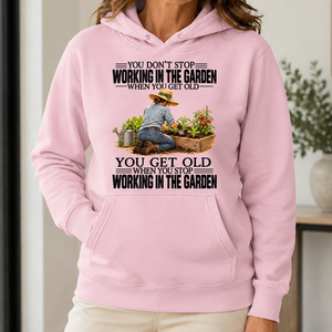 Vinatge You Get Old When You Stop Working In The Garden - 5-HS2D-LightPink