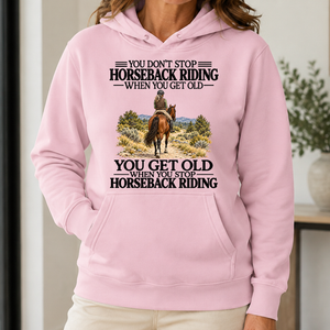 Don't Stop Horseback Riding - 5-HS2D-LightPink