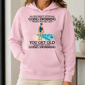 Don't Stop Going Swimming Woman - 5-HS2D-LightPink