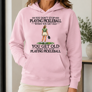 Don't Stop Playing Pickleball - 5-HS2D-LightPink