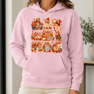 Golden Retriever Hello Fall - 5-HS2D-LightPink