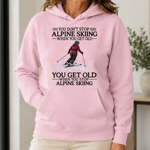 Don't Stop Alpine Skiing Woman - 5-HS2D-LightPink
