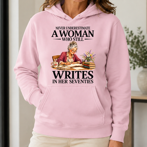 Funny A Woman Still Writes In Her Seventies - 5-HS2D-LightPink