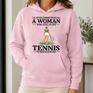 A Woman Still Plays Tennis In Her Seventies - 5-HS2D-LightPink