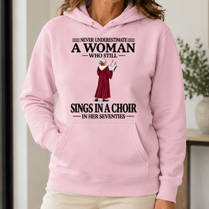 A Woman Still Sings In A Choir In Her Seventies - 5-HS2D-LightPink
