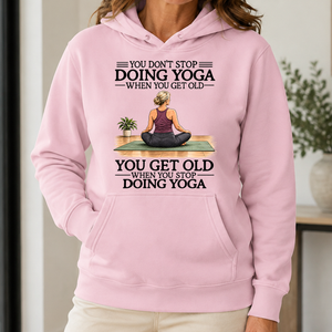 Don't Stop Doing Yoga Woman - 5-HS2D-LightPink