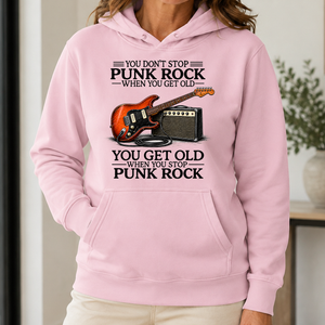 Don't Stop Playing Punk Rock Vintage Art - 5-HS2D-LightPink