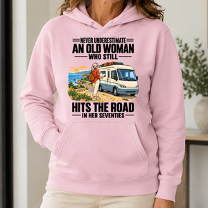 An Old Woman Still Hits The Road In Her 70s - 5-HS2D-LightPink