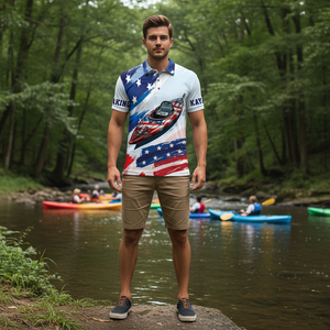 Custom Name Kayaking America All Over Print Shirt