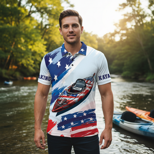 Custom Name Kayaking America All Over Print Shirt