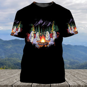 Ghost Camping Crew All Over Print Shirt