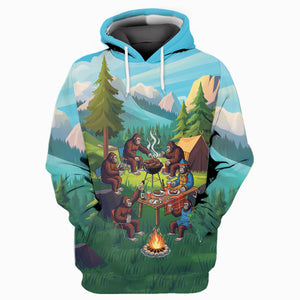 Sasquatch family BBQs All Over Print Shirt
