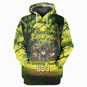 Bear Family BBQs All Over Print Shirt