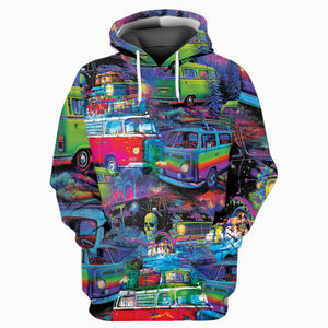 Retro Van Funny All Over Print Shirt