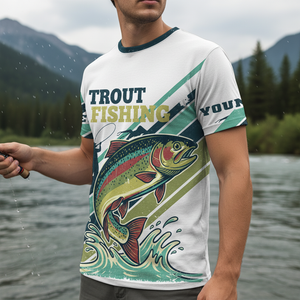 Vintage Rainbow Trout Team Shirt All Over Print
