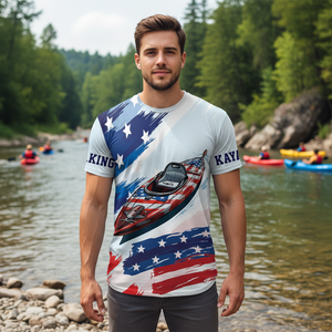 Custom Name Kayaking America All Over Print Shirt