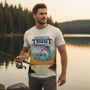 Trout Fish Lover Vintage All Over Print Shirt
