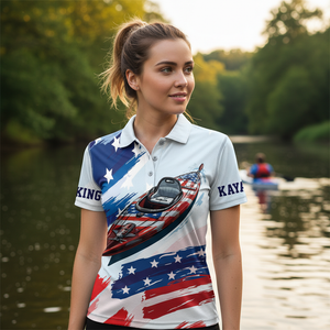 Custom Name Kayaking America All Over Print Shirt