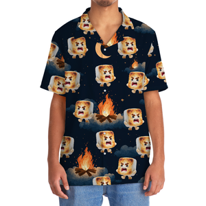 Toasted Marshmallow Crying Cartoon Hawaiian Shirt