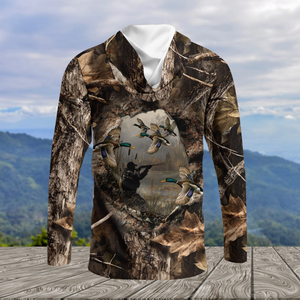 Duck Hunting Camouflage Fabric All Over Print Shirtt