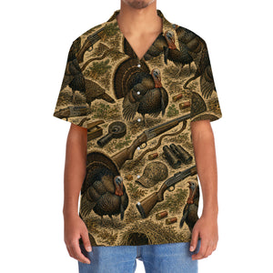 Vintage Turkey Hunting Hawaiian Shirt