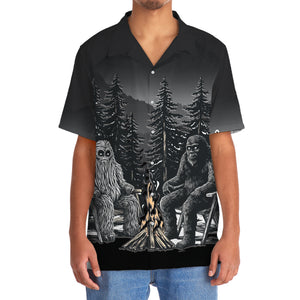 Dark Night Forest Camping Hawaiian Shirt