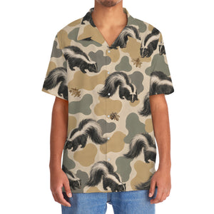Skunk Camouflage Hawaiian Shirt