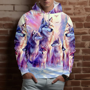 Wolf Family Art All Over Print Shirt