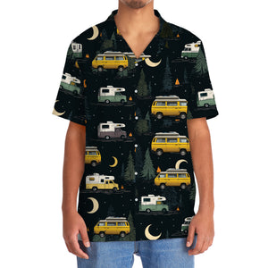 Night Forest Class B Motorhome Hawaiian Shirt