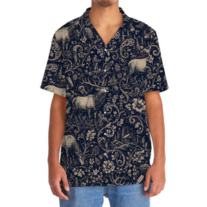 Midnight Elk Hunting Paisley Hawaiian Shirt