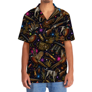 Retro Pheasant Hunting Colorful Hawaiian Shirt