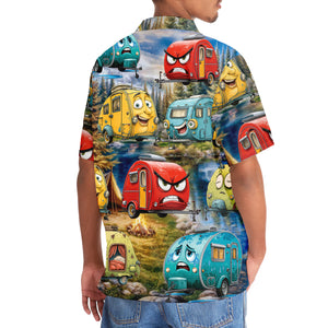 Funny Teardrop Trailer Hawaiian Shirt